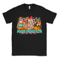 Black Moo Pumpkin Get Out The Way Classic Tee - CowhideDigitalArt