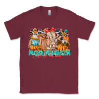 Burgundy Moo Pumpkin Get Out The Way Classic Tee - CowhideDigitalArt