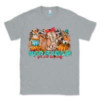 Heather Grey Moo Pumpkin Get Out The Way Classic Tee - CowhideDigitalArt