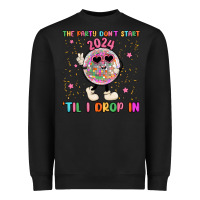 Black the party don t start til i drop in Heavyweight Sweatshirt - MaliasSmallBusiness