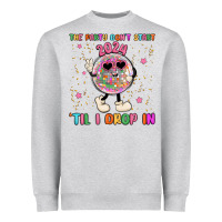 Heather Grey the party don t start til i drop in Heavyweight Sweatshirt - MaliasSmallBusiness