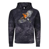 Cloud Black Flying American Robin Vintage Hoodie - LillyAllenDesigns