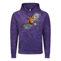 Cloud Purple Flying American Robin Vintage Hoodie - LillyAllenDesigns