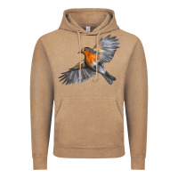 Vintage Coffee Flying American Robin Vintage Hoodie - LillyAllenDesigns