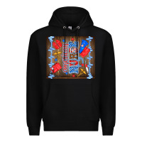 Black American nurse Premium Hoodie - TumblerDesignByShophia