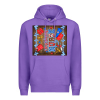 Purple American nurse Premium Hoodie - TumblerDesignByShophia