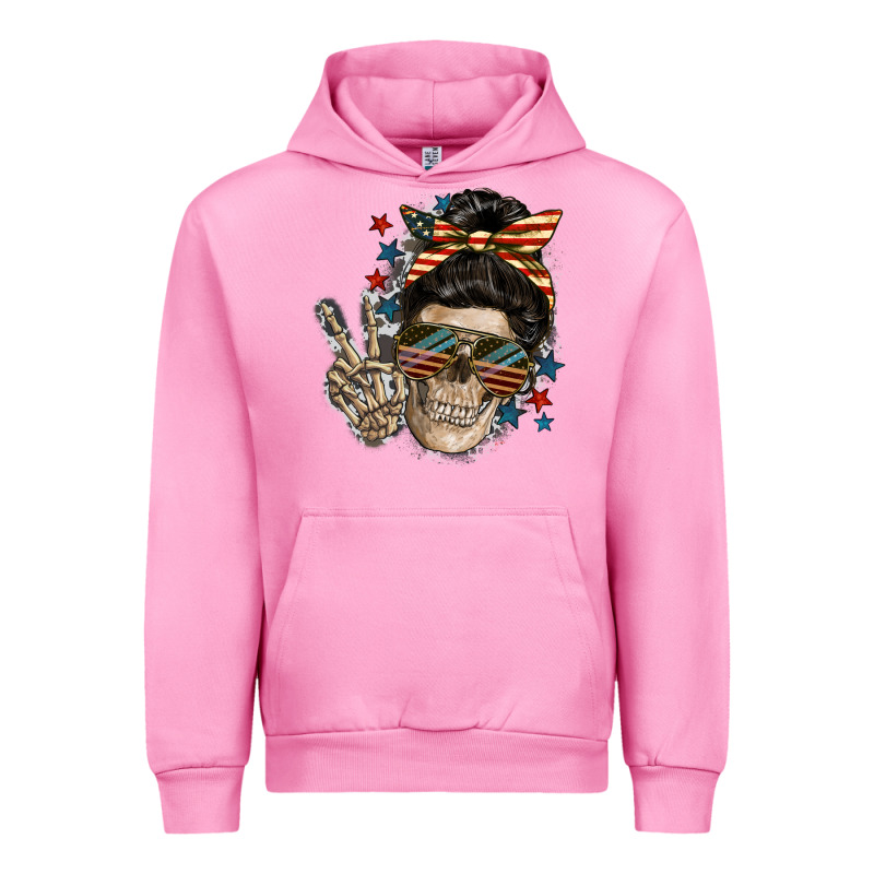 American Mother Skull Mother's Day Urban Hoodie by FaDigitalArtStudio | Teevron