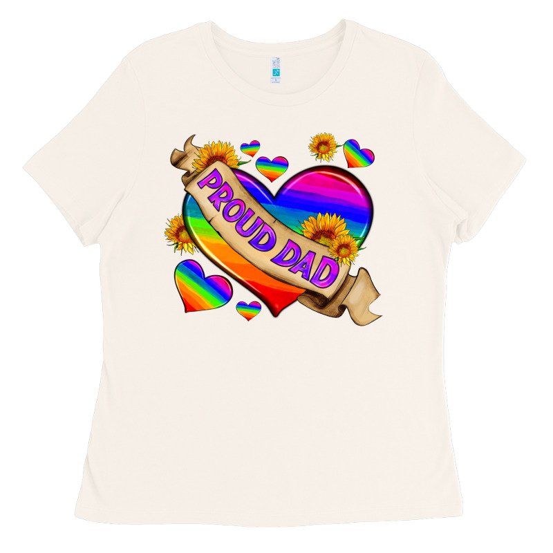 Lgbtq Proud Dad Ladies Tee by HRA Design Shop | Teevron