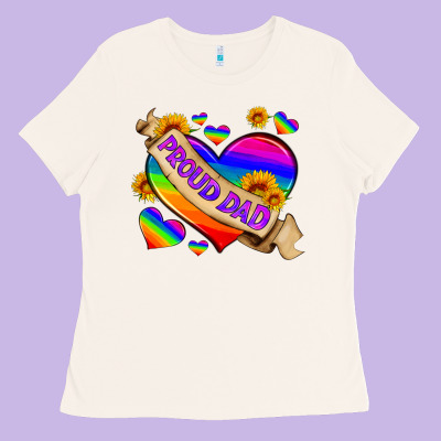 Lgbtq Proud Dad Ladies Tee Designed By Hra Design Shop