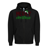Black Merry Christmas Zipper Hoodie - Bettercallsaul