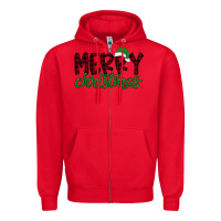 Red Merry Christmas Zipper Hoodie - Bettercallsaul