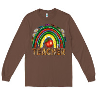 Chestnut rainbow teacher Long Sleeve Tee - NancyCooperArtShop