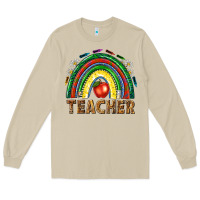 Mushroom rainbow teacher Long Sleeve Tee - NancyCooperArtShop