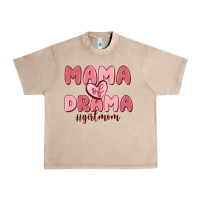 French Oak mama of drama girl mom Urban Heavy Tee - MaliasSmallBusiness