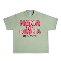 Oil Green mama of drama girl mom Urban Heavy Tee - MaliasSmallBusiness