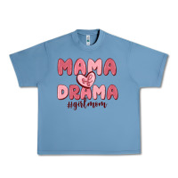 Pebble Blue mama of drama girl mom Urban Heavy Tee - MaliasSmallBusiness
