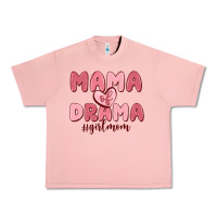 Salmon mama of drama girl mom Urban Heavy Tee - MaliasSmallBusiness