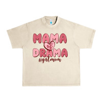 Sandshell mama of drama girl mom Urban Heavy Tee - MaliasSmallBusiness