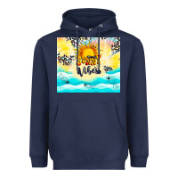 Navy sunny vibes Heavyweight Hoodie - TumblerDesignByShophia