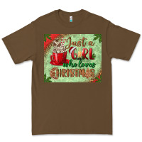 Cacao just a girl who loves christmas mousepad Premium Tee - BundleAndBundleShop
