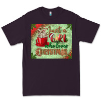 Plum just a girl who loves christmas mousepad Premium Tee - BundleAndBundleShop