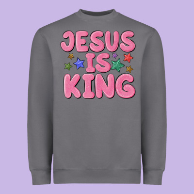 Jesus Is King Heavyweight Sweatshirt Designed By Maliassmallbusiness
