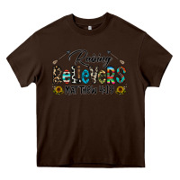 Chocolate Brown raising believers Heavy Core Tee - CowhideDigitalArt