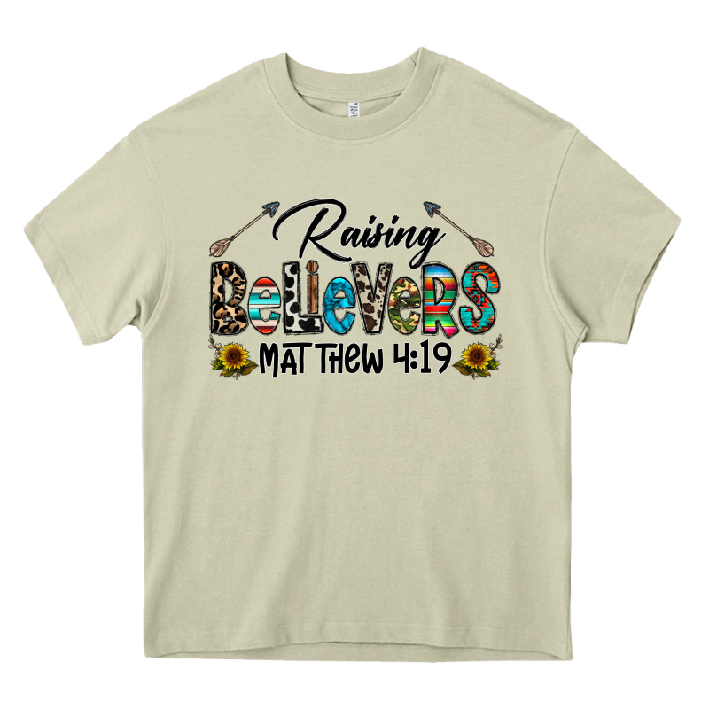 Raising Believers Heavy Core Tee by CowhideDigitalArt | Teevron