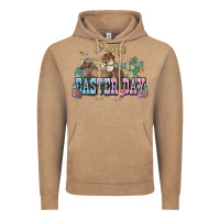 Vintage Coffee Happy Easter Day Rodeo Vintage Hoodie - NancyCooperArtShop