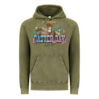 Vintage Olive Happy Easter Day Rodeo Vintage Hoodie - NancyCooperArtShop