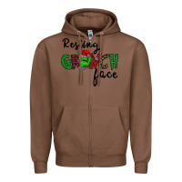 Chestnut Merry Grinch Mas Zipper Hoodie - Bettercallsaul
