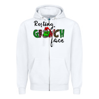White Merry Grinch Mas Zipper Hoodie - Bettercallsaul