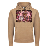 Vintage Coffee valentines day gnomes couple Vintage Hoodie - Jasminsmagicworld