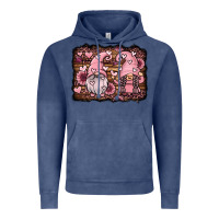 Vintage Denim valentines day gnomes couple Vintage Hoodie - Jasminsmagicworld