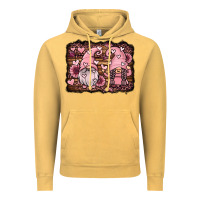 Vintage Mustard valentines day gnomes couple Vintage Hoodie - Jasminsmagicworld