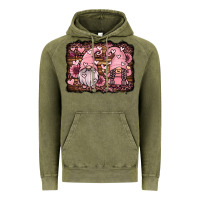 Vintage Olive valentines day gnomes couple Vintage Hoodie - Jasminsmagicworld
