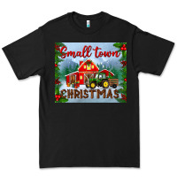 Black small town christmas mousepad Premium Tee - BundleAndBundleShop