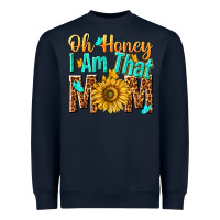 Navy oh honey i am that mom Heavyweight Sweatshirt - NancyCooperArtShop