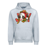 Heather Grey joy christmas with cow bbs Urban Hoodie - BundleAndBundleShop