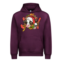Mauve Wine joy christmas with cow bbs Urban Hoodie - BundleAndBundleShop