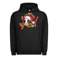 Pigment Black joy christmas with cow bbs Urban Hoodie - BundleAndBundleShop