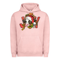 Pigment Salmon joy christmas with cow bbs Urban Hoodie - BundleAndBundleShop