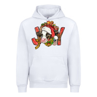 White joy christmas with cow bbs Urban Hoodie - BundleAndBundleShop
