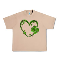 Burro st patricks day shamrock heart Urban Heavy Tee - MaliasSmallBusiness