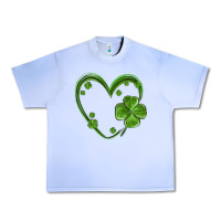 Grape Ice st patricks day shamrock heart Urban Heavy Tee - MaliasSmallBusiness