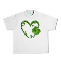 Lunar Rock st patricks day shamrock heart Urban Heavy Tee - MaliasSmallBusiness