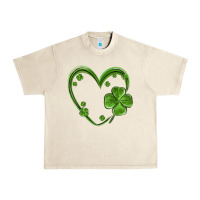 Sandshell st patricks day shamrock heart Urban Heavy Tee - MaliasSmallBusiness