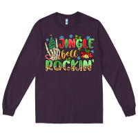 Plum jingle bell rockin' Long Sleeve Tee - MaliasSmallBusiness