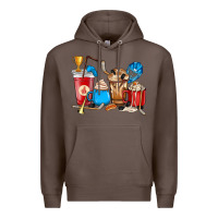 Coffee Hockey coffee cup Premium Hoodie - HowdyJamesFarm