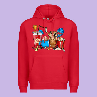 Hockey Coffee Cup Premium Hoodie Designed By Howdyjamesfarm